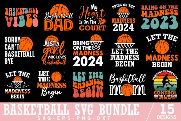 Basketball SVG Bundle for T-Shirt Designs
