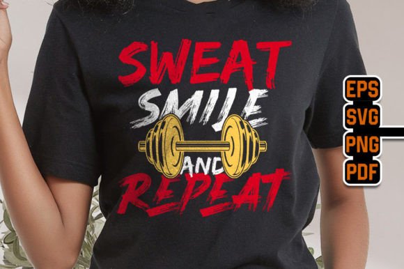 Fitness Gym Quote T-Shirt Design Graphics