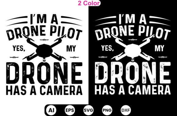 Flying Drone T-Shirt Design for Graphics and Crafts
