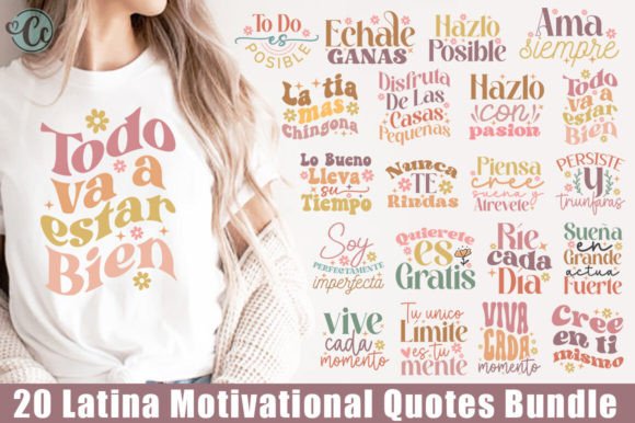 Latina Motivational Quotes Bundle SVG