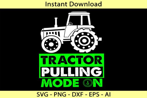 Tractor Pulling Mode On Graphics for T-Shirt Designs