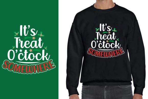 Ugly Christmas Sweater Design. It's Treat