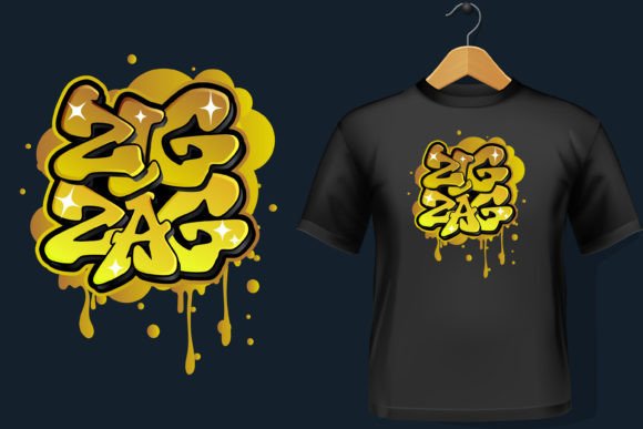 Zig Zag Graphics for T-Shirt Designs